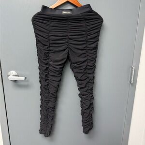 Savage X Fenty Black Ruched Pants